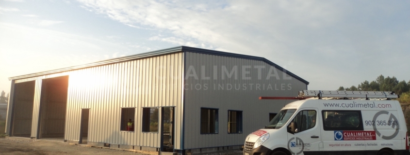 Nave industrial modular con entreplanta ECORAPID Cualimetal Bordeaux Francia 10