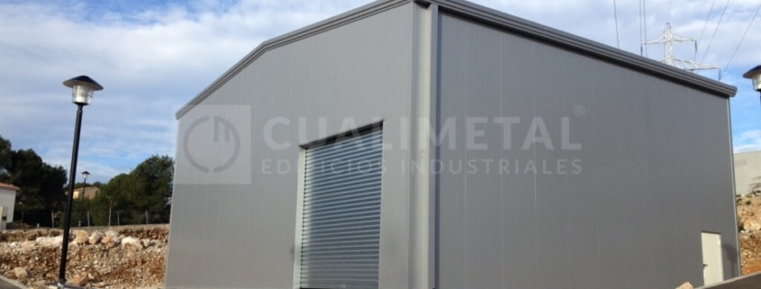Nave modular prefabricada ECORAPID 300m2. Roquefort (Francia) | Cualimetal 1