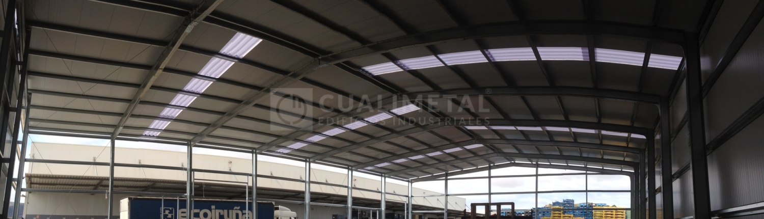 Almacén modular metálico 840m2. Ágreda, Soria (España) 1 - Cualimetal