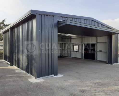 Nave metálica prefabricada. 90m2. Villeneuve-Loubet (Francia) Cualimetal