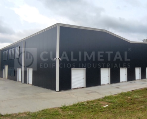 Nave industrial modular. 1350m2. Parigné-L'Évêque (Francia) Cualimetal