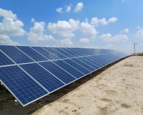 Parque fotovoltaico. 330KW. Sierra de Luna (Zaragoza, España) Cualimetal