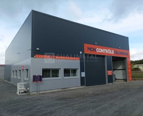 Nave industrial metálica. 400m2. Véretz (Francia) Cualimetal