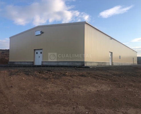 Nave prefabricada modular. 500m2. (Zaragoza, España) Cualimetal