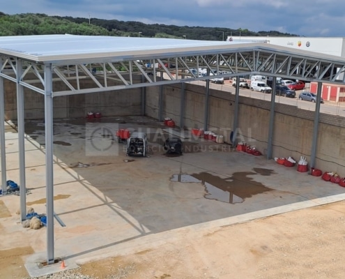 Nave industrial metálica. 1.500m2. Mahón (Menorca, España) Cualimetal