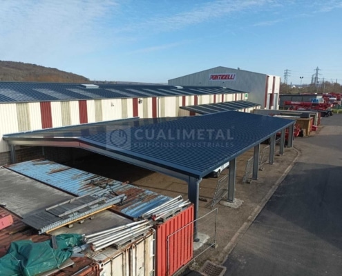 Nave industrial modular. 475m2. Lillebonne (Francia) Cualimetal