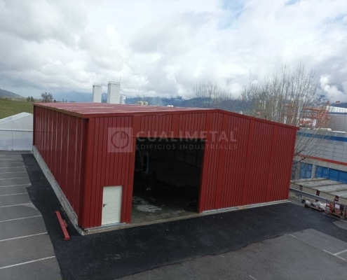 Nave metálica prefabricada. 410m2. Crolles (Francia) Cualimetal