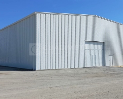 Nave modular prefabricada. 1500m2. Sines (Portugal) Cualimetal