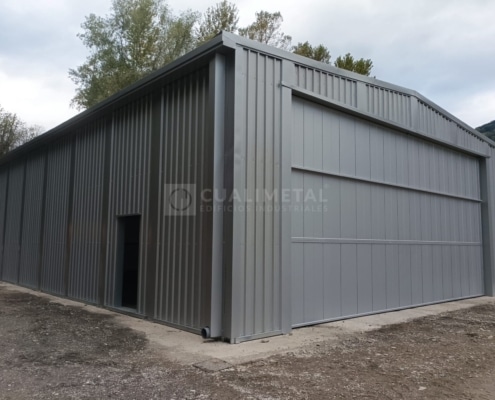 Nave modular prefabricada. 190m2. Allevard (Francia) Cualimetal