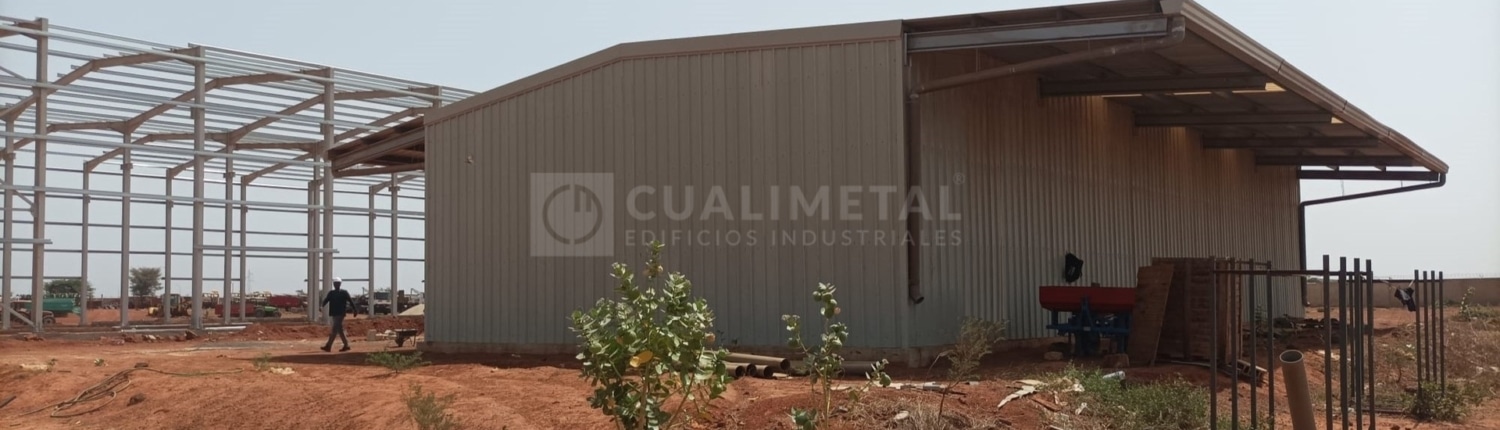 Nave industrial prefabricada de estructura metalica. 500m2 Dakar (Senegal) Cualimetal 1