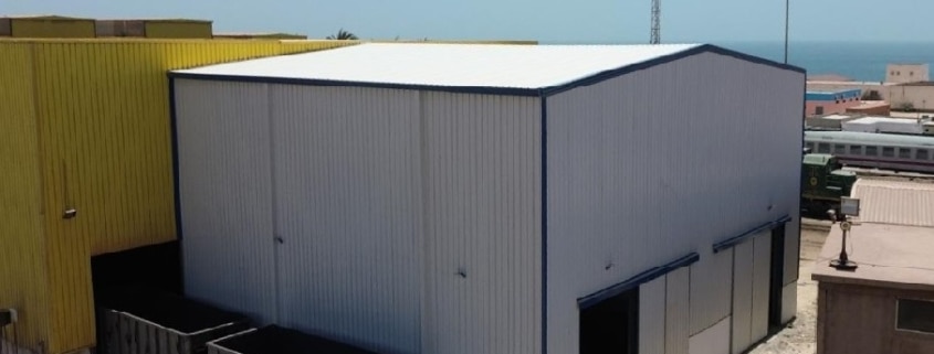 Nave modular prefabricada. 460m2. Nuadibú (Mauritania) | Cualimetal 1