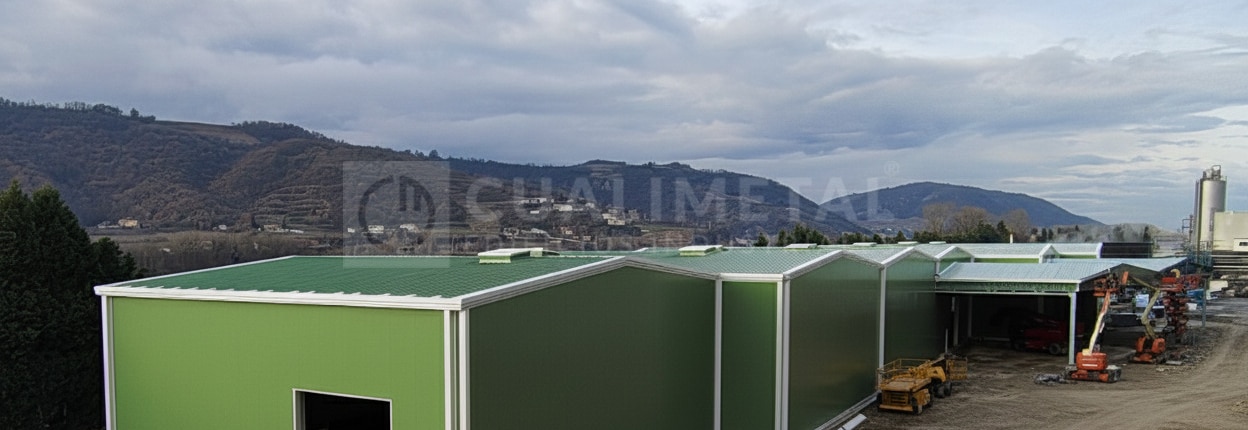 Nave industrial prefabricada 3000m2. Laveyron (Francia) Cualimetal 1